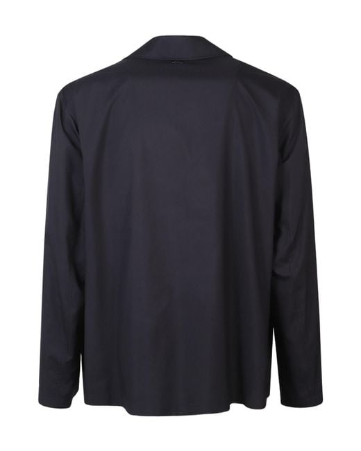 Herno Blue Long-Sleeves Jacket for men