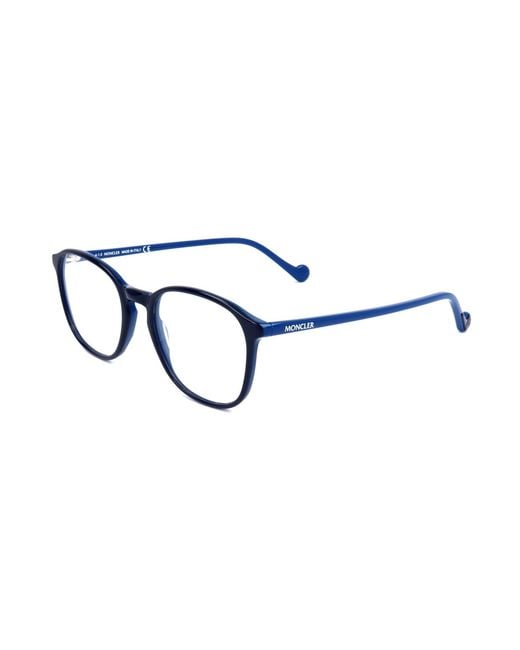 Moncler White Eyewear Square Frame Glasses for men