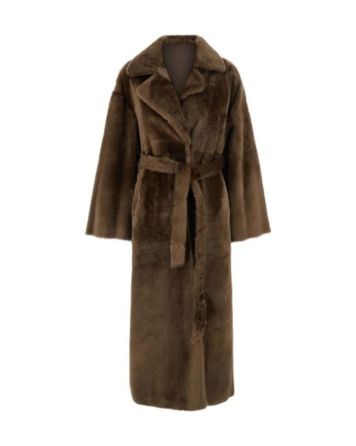 Arma Brown Long-Sleeved Coat