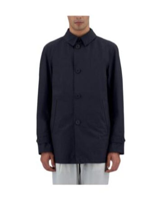 Herno Blue Gore-Tex Paclite Laminar Raincoat for men