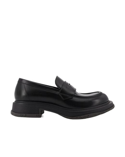 Gucci Black Tonal Logo Loafers for men