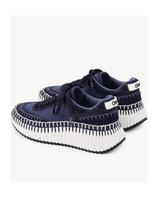 Chloé Blue Nama Sneakers