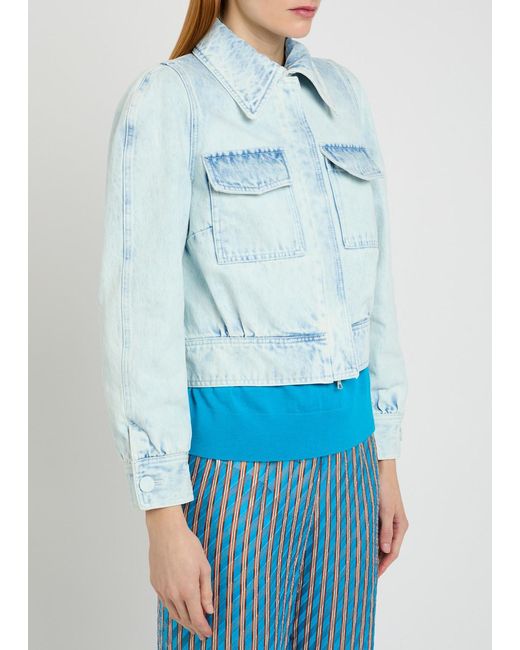 Dries Van Noten Blue Washed Denim Jacket