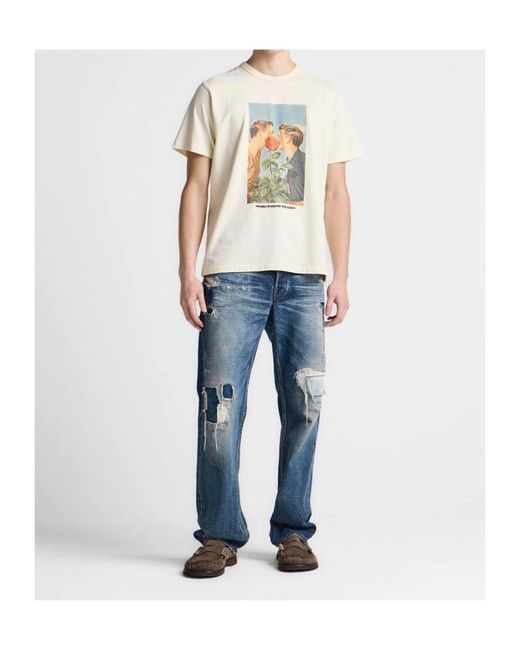 J.W. Anderson White Graphic-Print T-Shirt for men