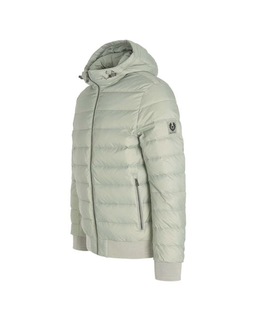 Belstaff Green Long-Sleeved Cotton-Padded Jacket for men