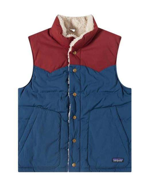 Patagonia Blue Bivy Reversible Down Gilet for men
