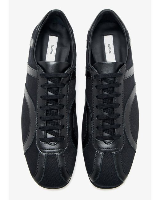 Totême Black Totême Lace-Up Sneakers