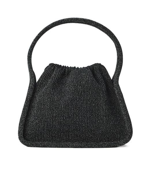Alexander Wang Black Ryan Small Knit Tote Bag