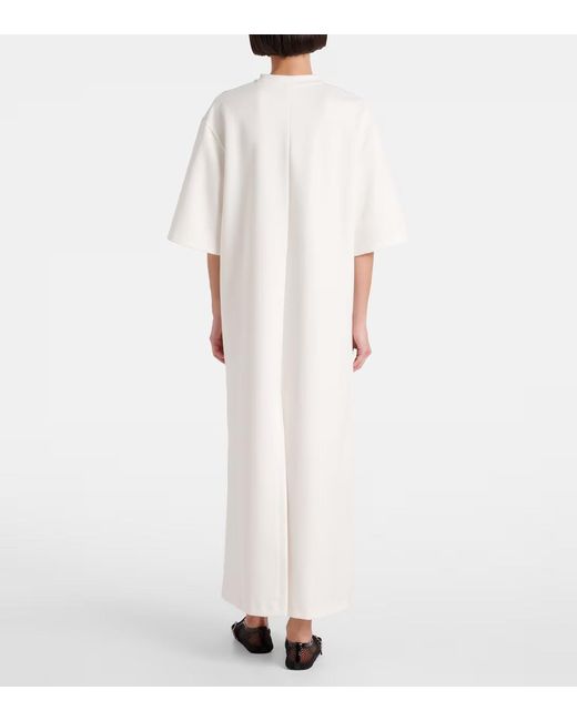 Wardrobe NYC White Round Neck Short Sleeve Dress
