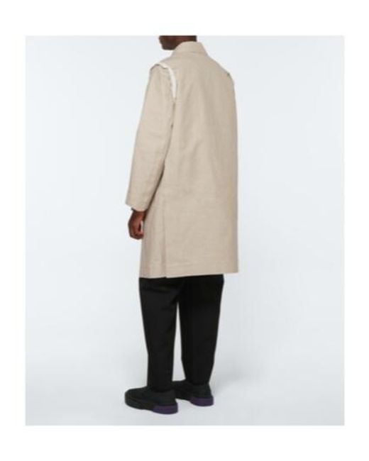 Undercover Natural Raw-Edge Mac Coat for men