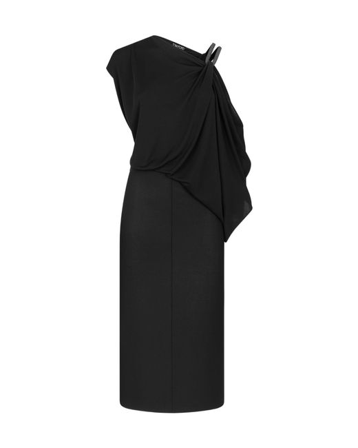 Tom Ford Black Embellished Midi Dress