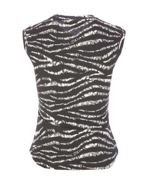 The Attico Black Sleeveless Tops