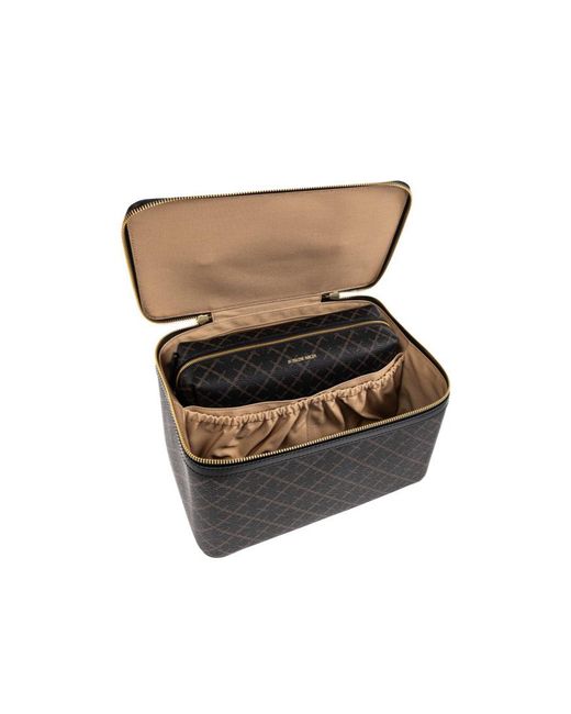 By Malene Birger Black Signature Flower Beauty Case