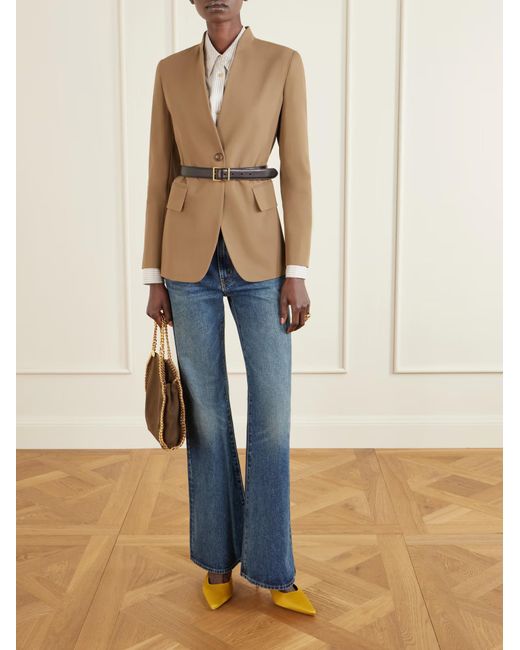 Staud Yellow Sebastian Mules