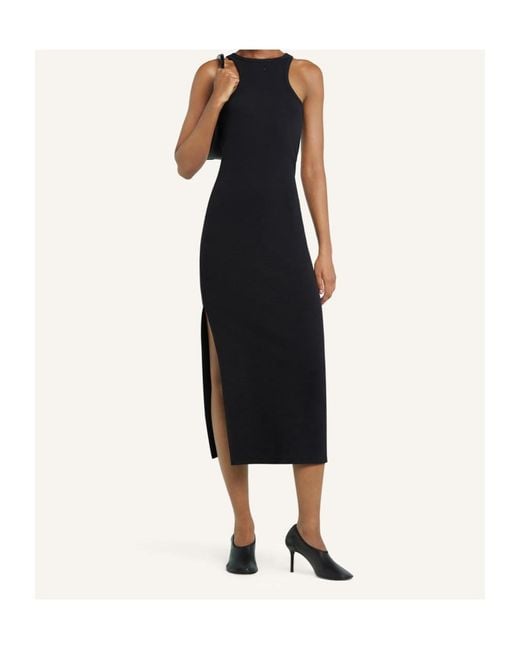 Courreges Black Courrèges Racerback Jersey Midi Dress