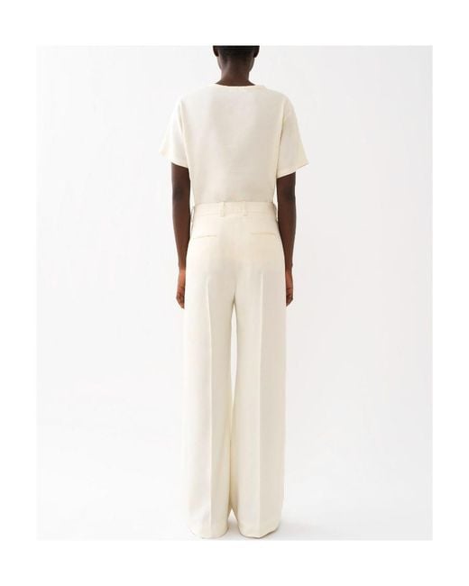 Chloé Natural Item O-Neck Short-Sleeved T-Shirt
