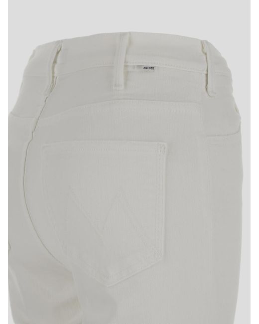 Mother Gray The Hustler Ankle-Fray Jeans
