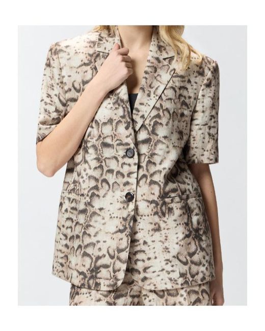 Pinko Multicolor Brindisi Short-Sleeve Blazer
