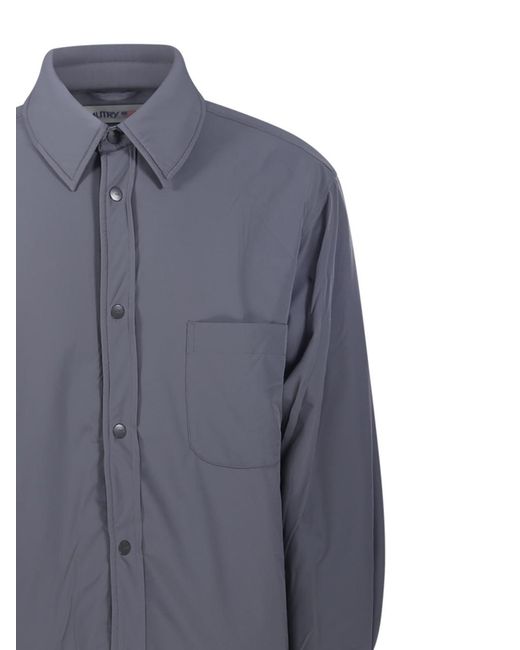 Autry Blue Shirt Jacket for men