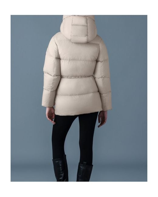 Mackage Gray Long-Sleeved Down Jacket