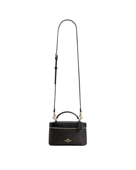 COACH Black Zippered Shoulder Bag