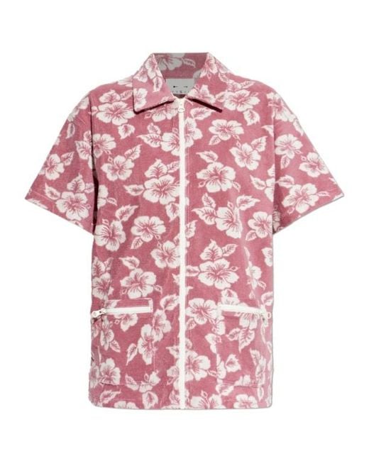 The Upside Pink Lahaina Zip Shirt