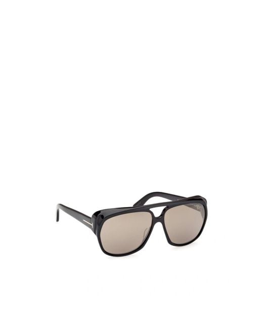 Tom Ford Metallic Rectangular Sunglasses for men