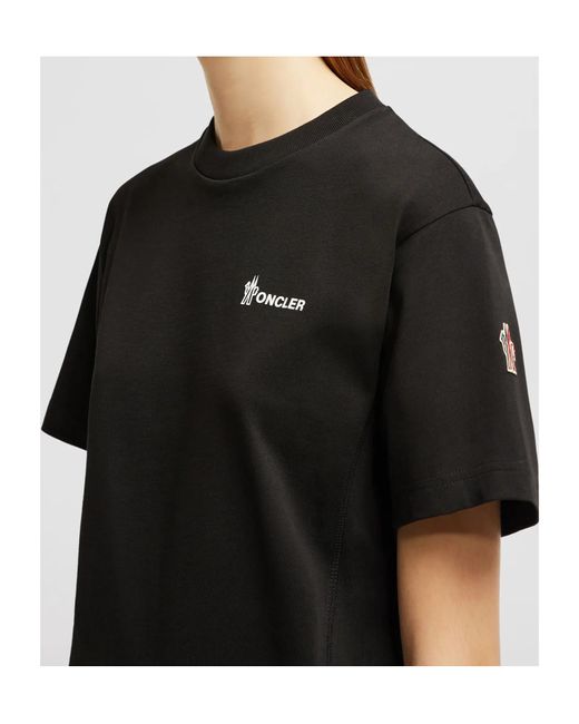 Moncler Black Grenoble Logo Print T-Shirt