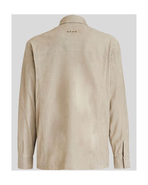 Etro Natural Buttoned Long-Sleeved Shirt for men