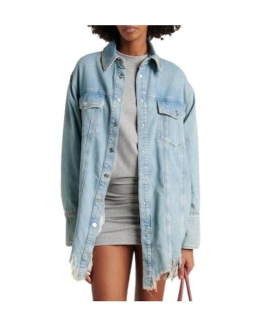 Blumarine Blue Modern Style Denim Jacket