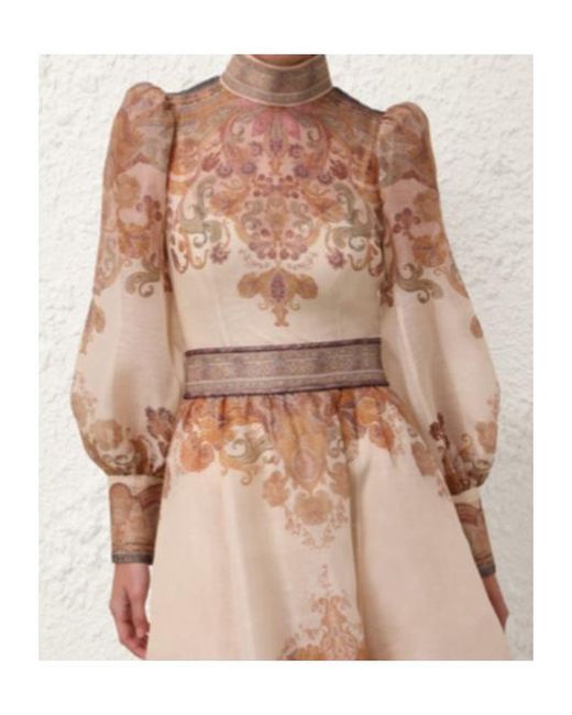 Zimmermann Brown Illustration Bodice Top