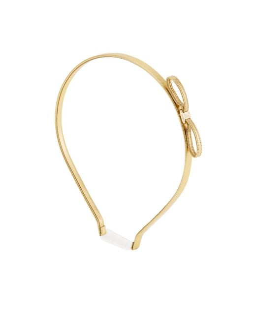 Ferragamo Metallic Mini Bow Headband