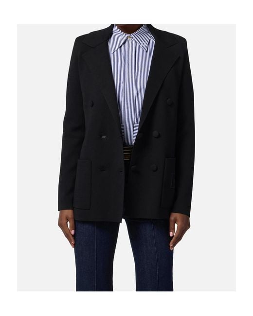 Elisabetta Franchi Blue Knit Jacket
