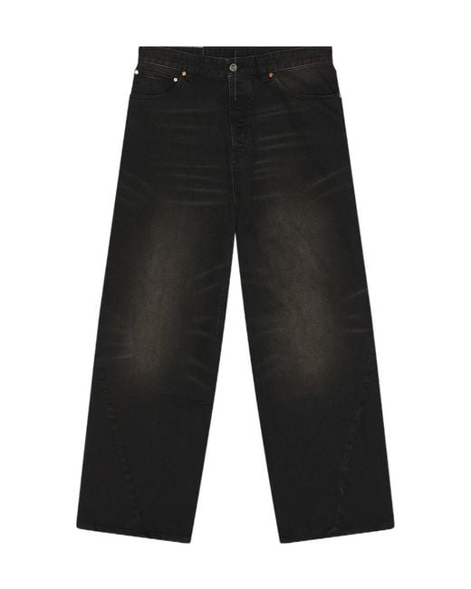 Vetements Black Spiral Jeans for men