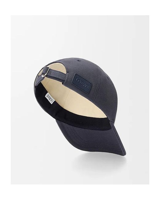 Loewe Blue Logo Embroidered Cap for men
