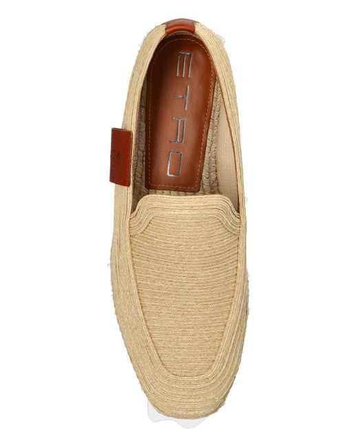 Etro Natural Espadrilles With Logo for men