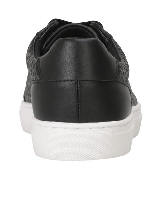 Boss Black Embossedleather Lowtop Sneakers