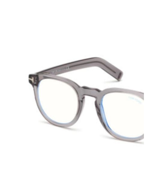 Tom Ford White Round Glasses for men