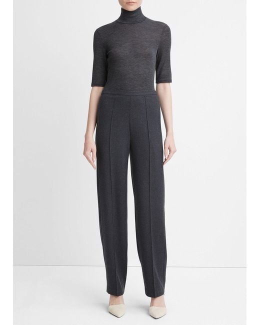 Vince Gray High-Waist Tailored Tapered Trousers