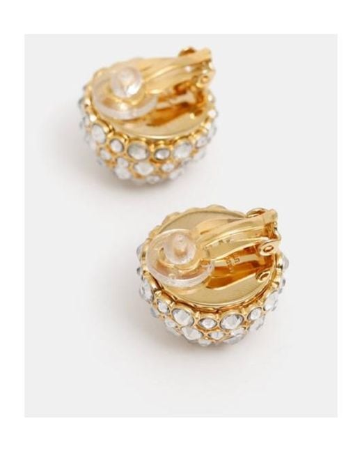Céline Metallic Heirlooms Dome Earrings