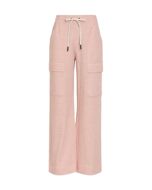 Moncler Pink Drawstring Waist Sweatpants