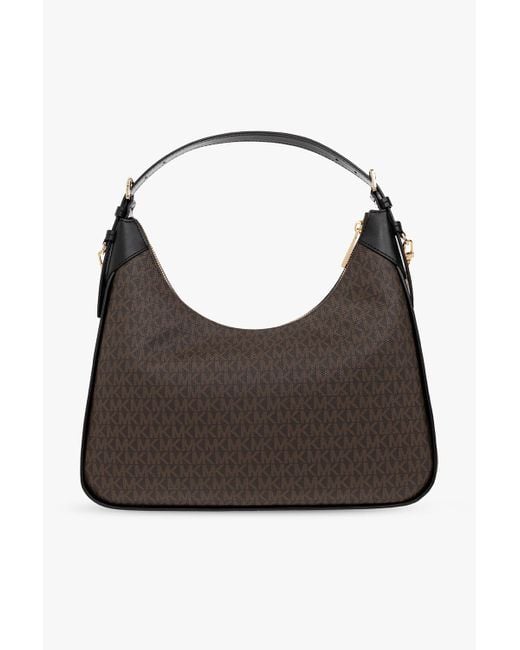 Michael Kors Gray Monogram-Pattern Tote Bag