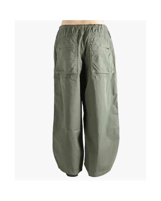 Alexander Wang Green Mid-Rise Drawstring Cargo Pants