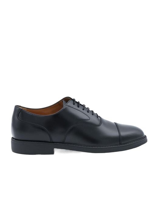 Church's Blue Pointed Toe Lace-Up Shoes for men