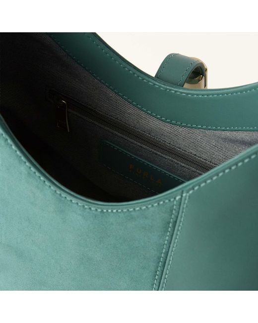 Furla Green Goccia Small Hobo Shoulder Bag