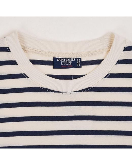 Saint James Blue Short-Sleeve T-Shirt for men