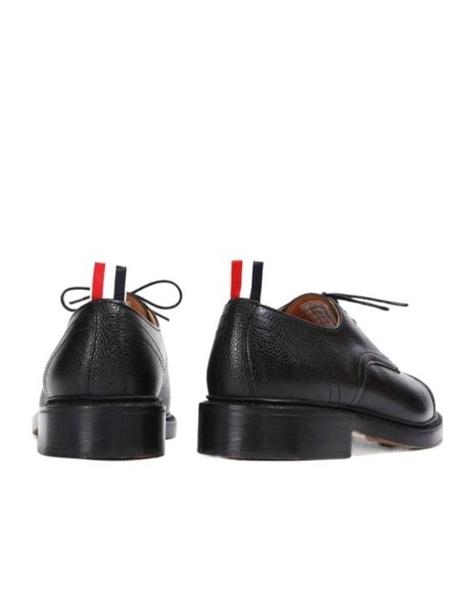 Thom Browne Black Lace-Up Casual Shoes for men