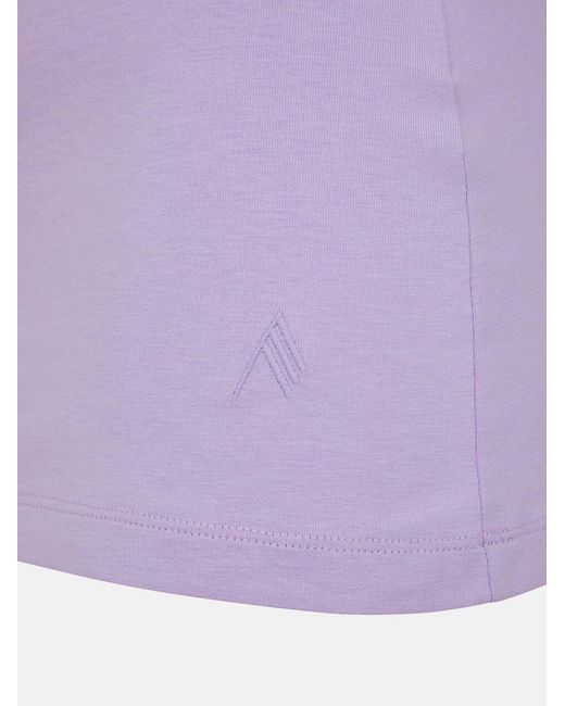 The Attico Purple The Jewel Cut-Out Crewneck T-Shirt