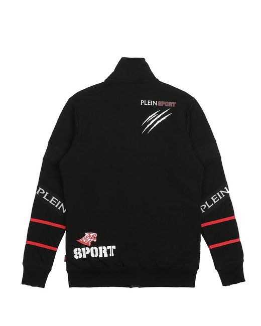 Philipp Plein Black Logo Sticker Casual Jacket for men