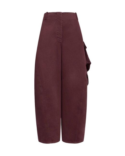 Alaïa Purple Cargo Pocket Trousers